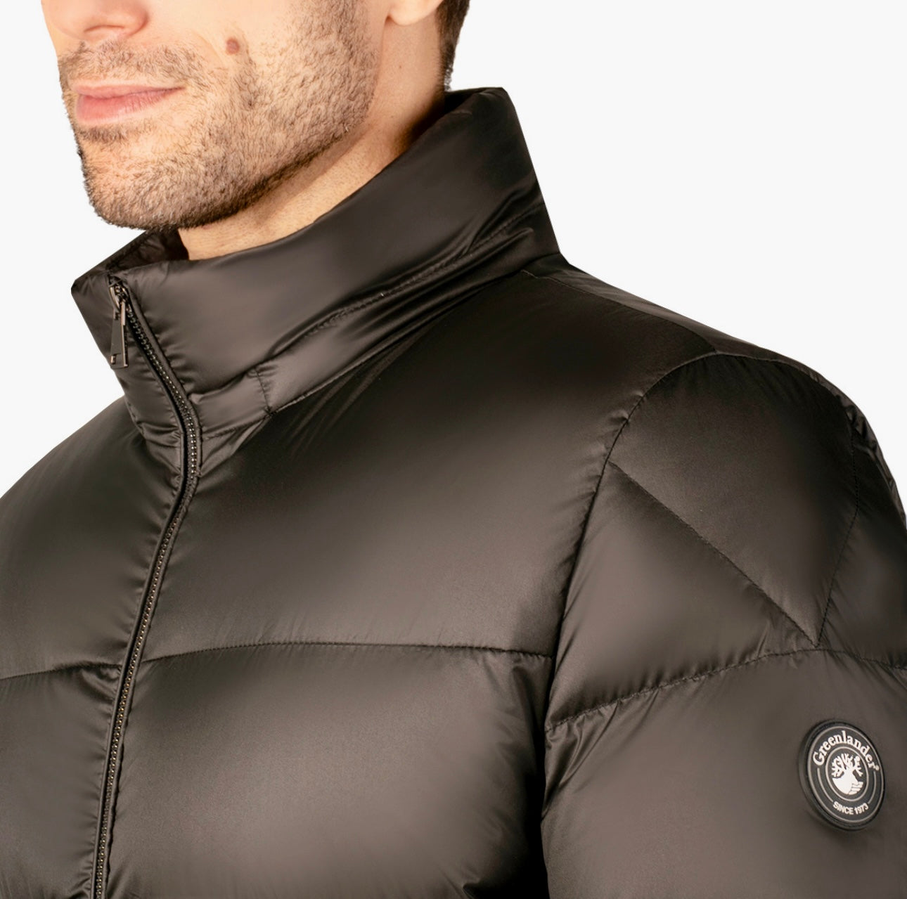 Chamarra marca Greenlander pluma de ganzo