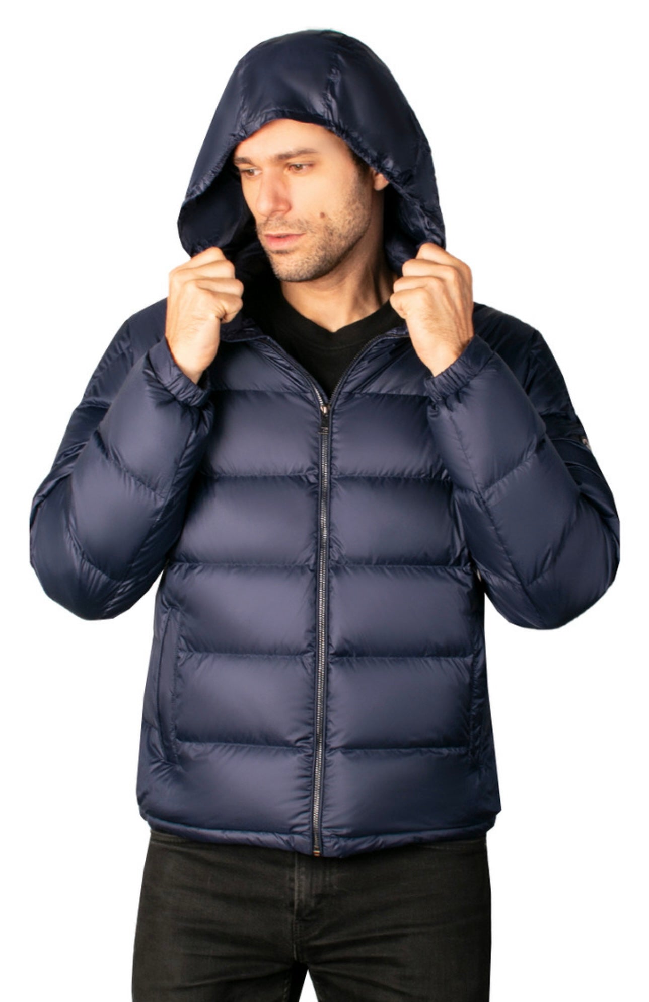 Chamarra marca Greenlander pluma de ganzo