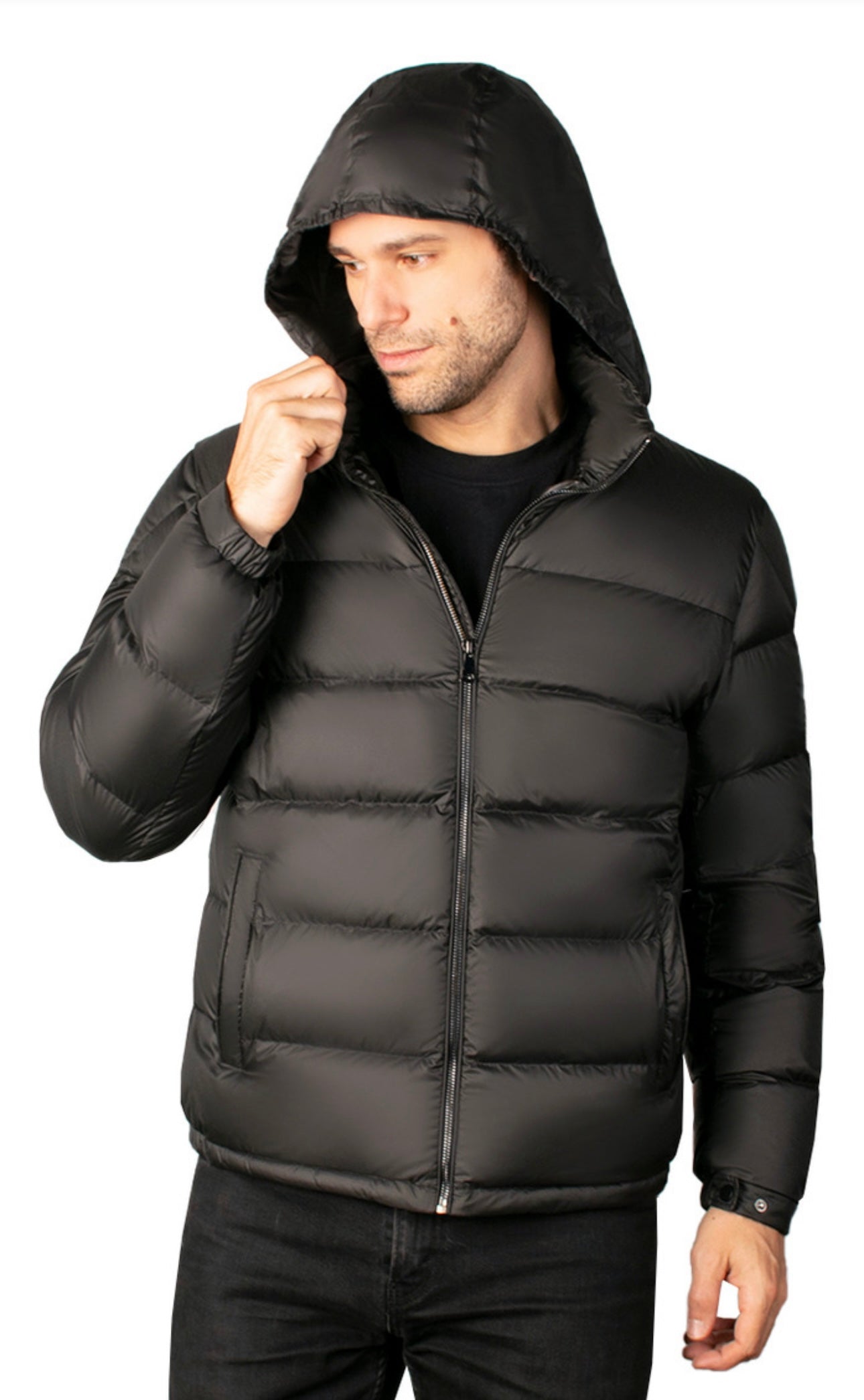 Chamarra marca Greenlander pluma de ganzo