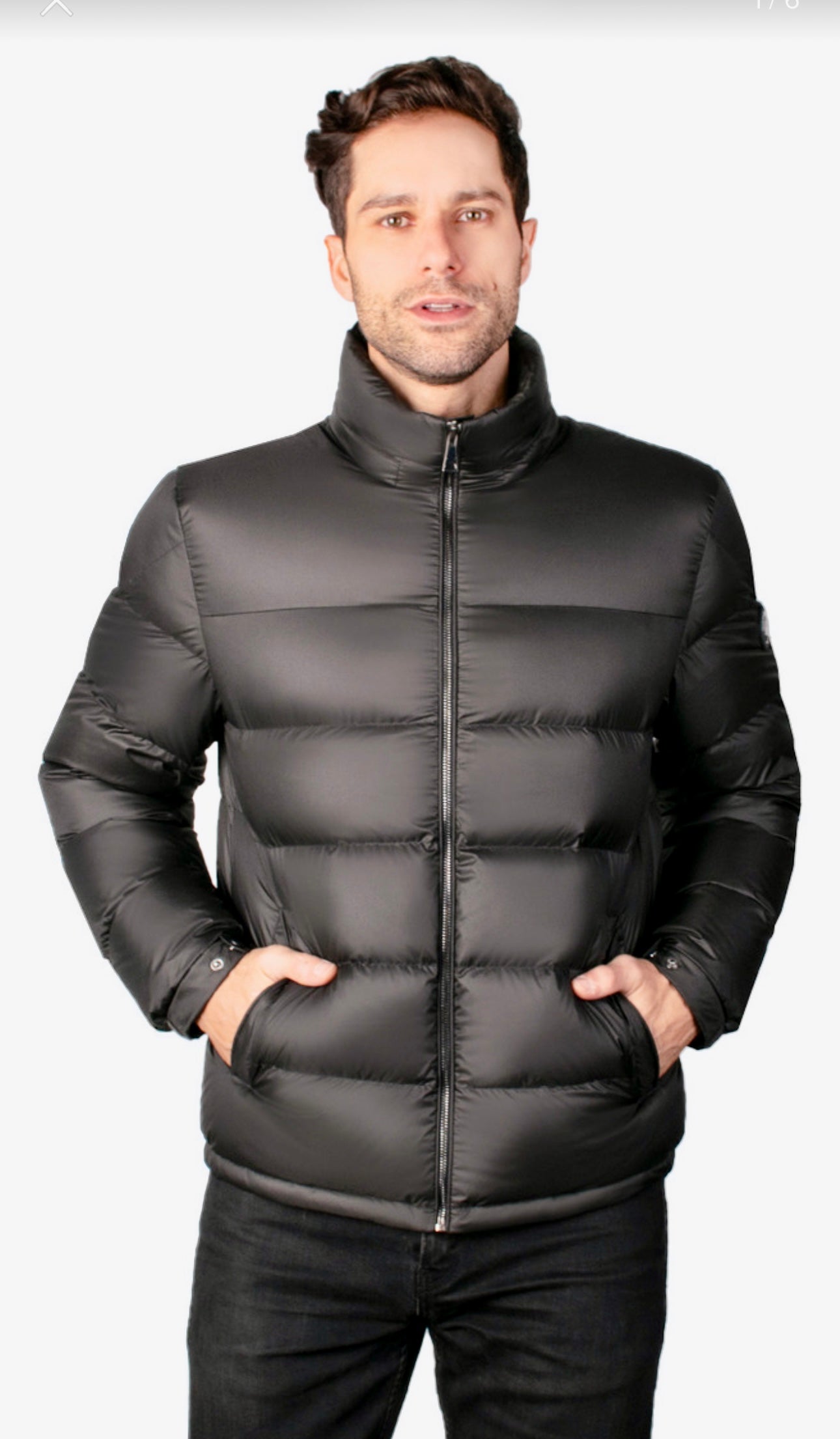 Chamarra marca Greenlander pluma de ganzo