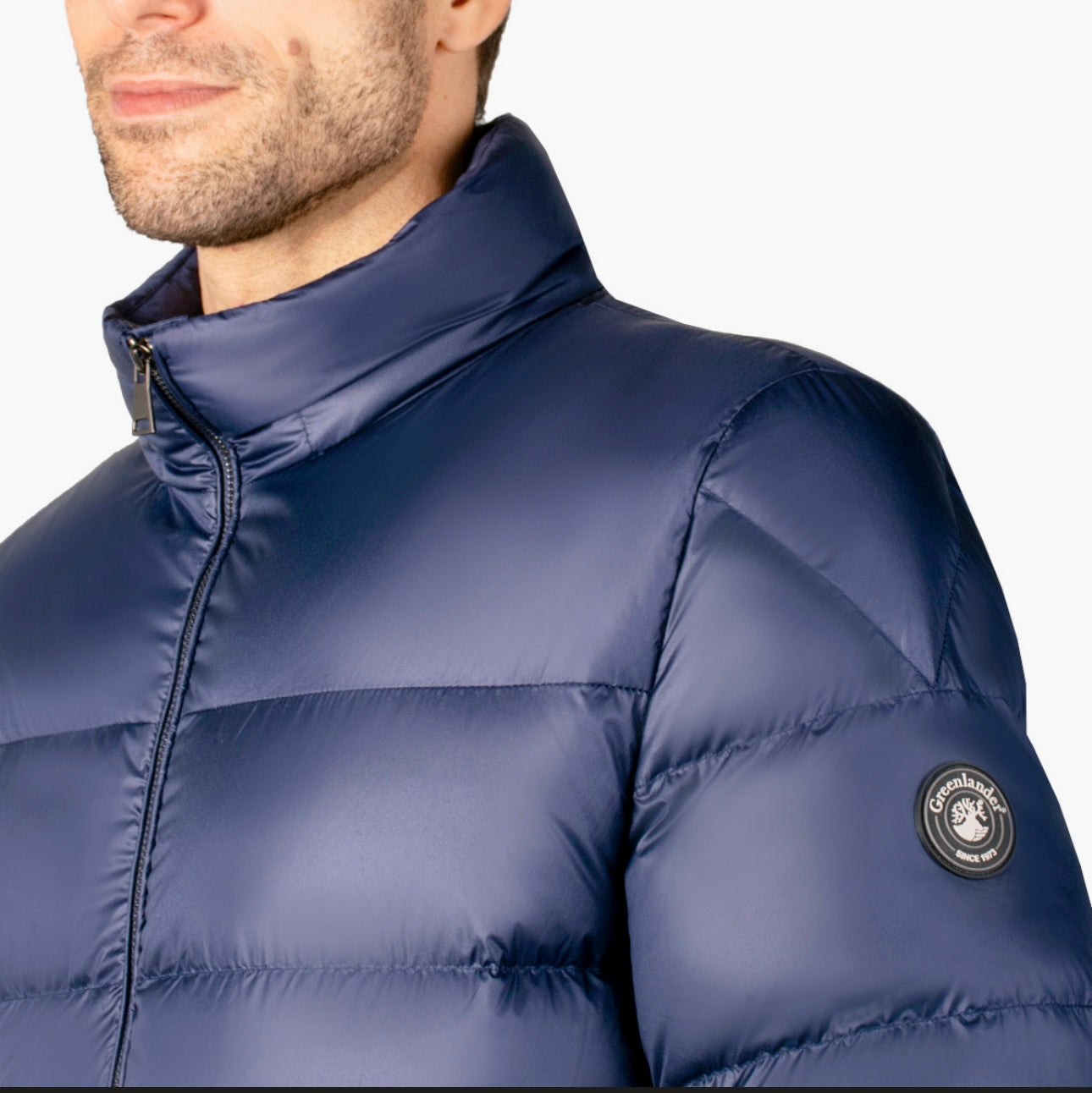Chamarra marca Greenlander pluma de ganzo