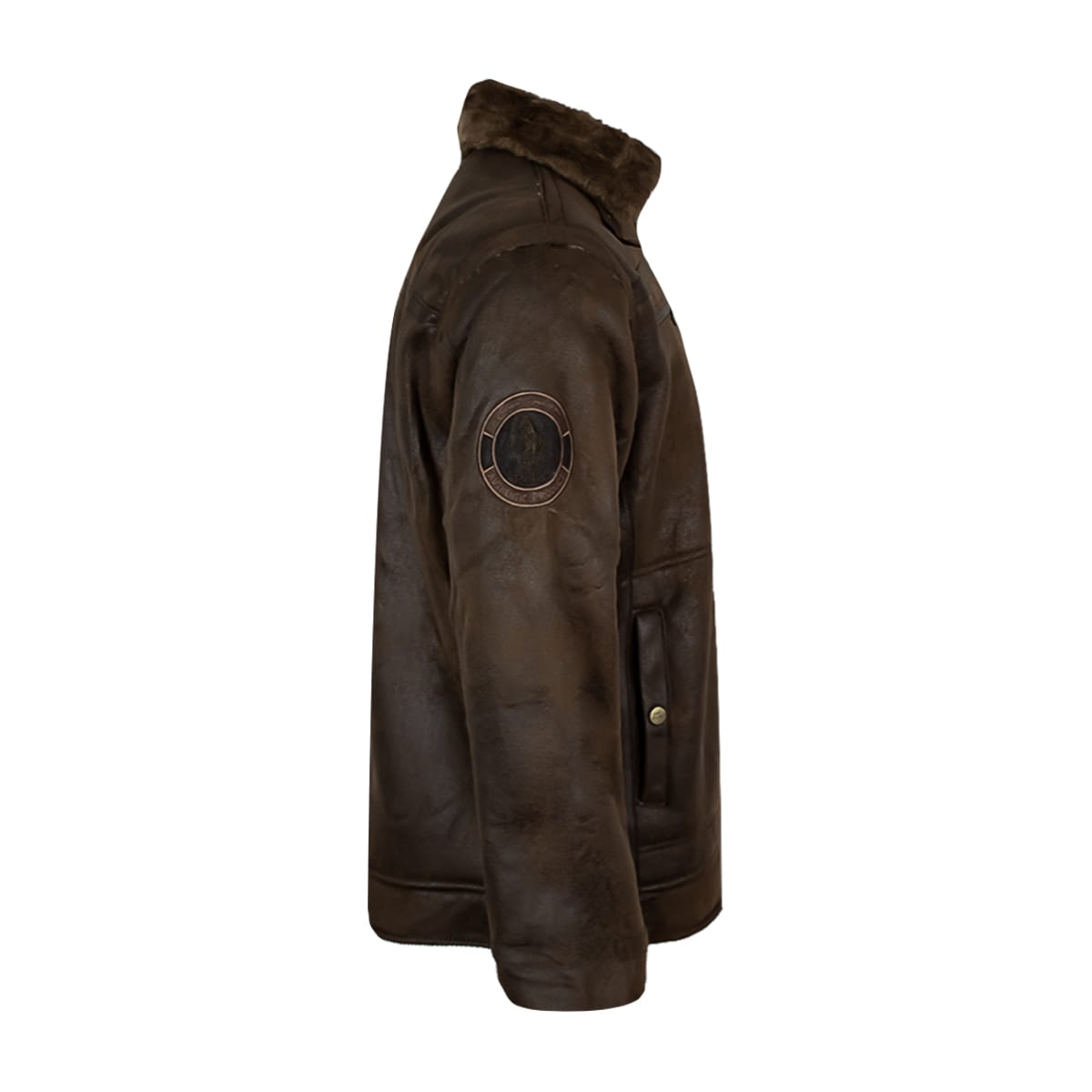 Chamarra Marlboro marca HPC Polo gamuza avejentada